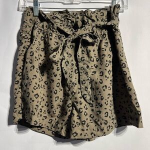 Thread & Supply Black and Tan Patterned Shorts